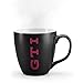 Produktbild Volkswagen 1K6069601 Tasse Porzellan Becher Kaffeetasse 400ml, schwarz, rotes GTI Logo erscheint beim Einfüllen von heißen Getränken