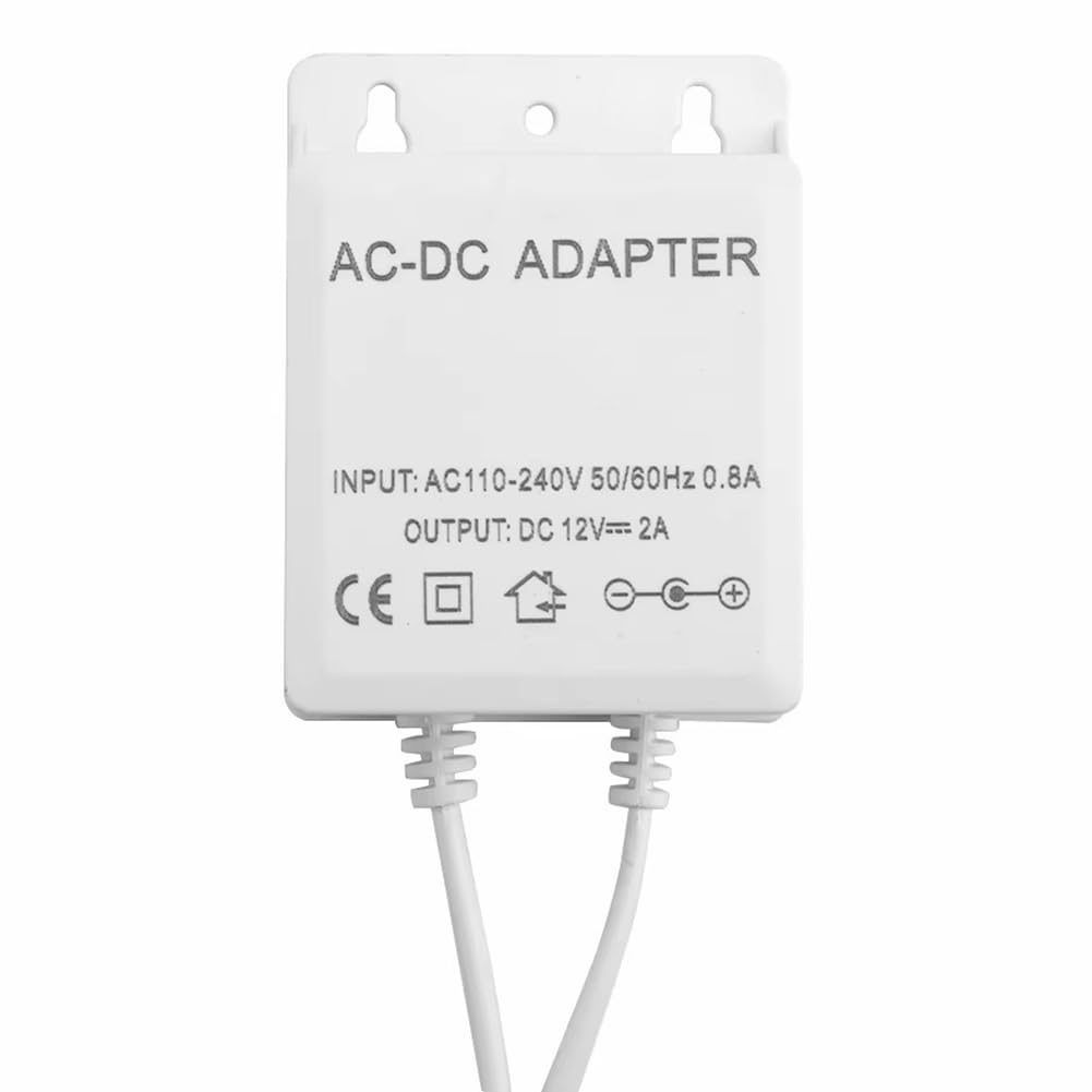 Alimentazione AC 110-240V Ingresso DC 12V Uscita Spina UE Caricabatterie Impermeabile per CCTV Sicurezza AHD Telecamera IP Analogica Spina UE