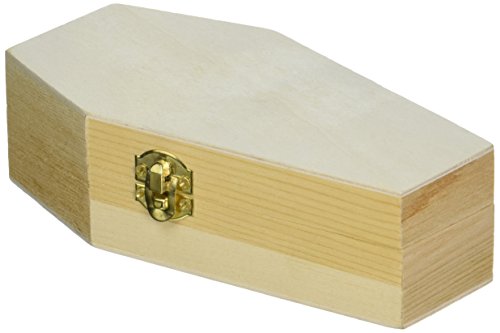 6" Miniature Wooden Coffin Box