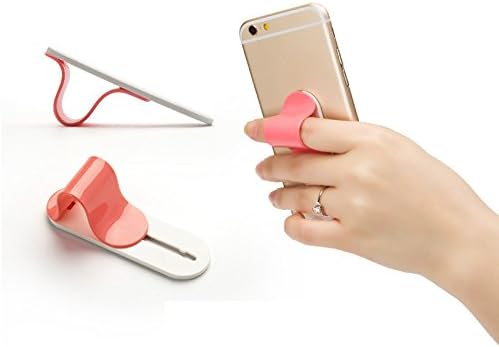 SHOPWAY Multi Band Finger Ring Holder Mobile Phone Smartphone Gripper Desk Stand for All Phones, Bracket Multi Color (Ring Stand Holder)