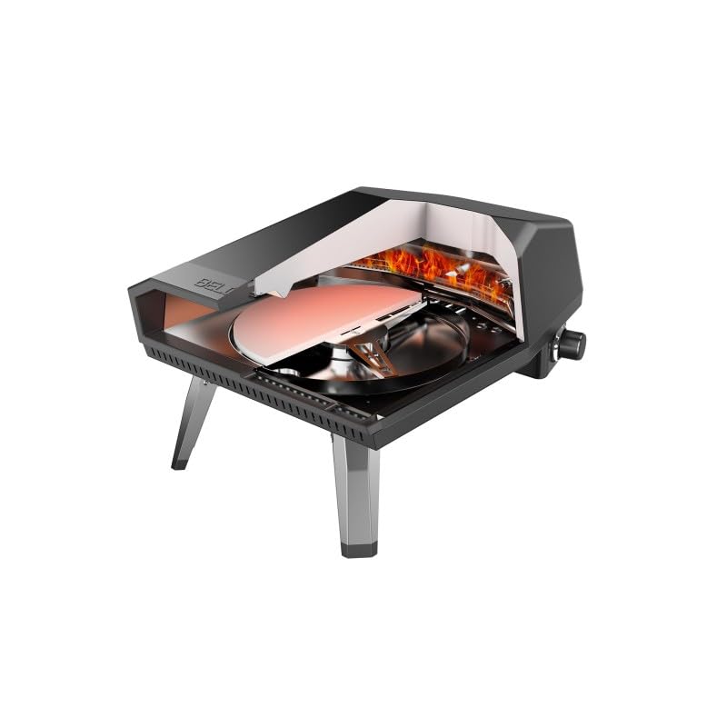 BELDEKO Four à Pizza Gaz DIEGO Pierre Tournante 400°C - Marque Française