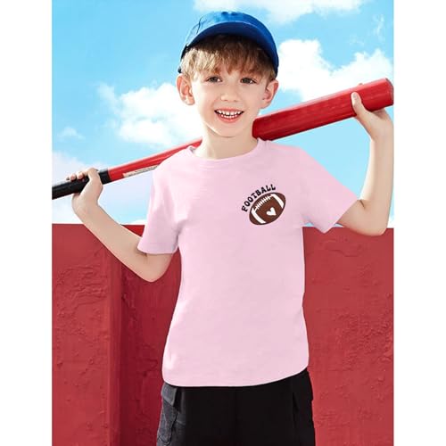 Image of Toddler Game Day Shirt Football Sunday Tshirt for Girls Boys Rugby Athletic Outfit Kids Sports Fans Top 2-8T