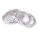 Kissitty 5 Rolls 5mm Wide Flat Jewelry Artistic Aluminum Wire Silver 18 Gauge About 6.5 Feet/Roll