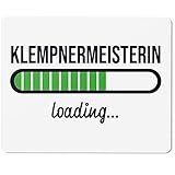 JUNIWORDS Mauspad Mousepad, Klempnermeisterin Loading (6203252)
