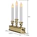 Lily's Home Battery Operated Flickering LED Triple Window Candle, Auto Sensor for On at Dusk and Off at Dawn, Useful at Weddings or for Holiday Decoration (10