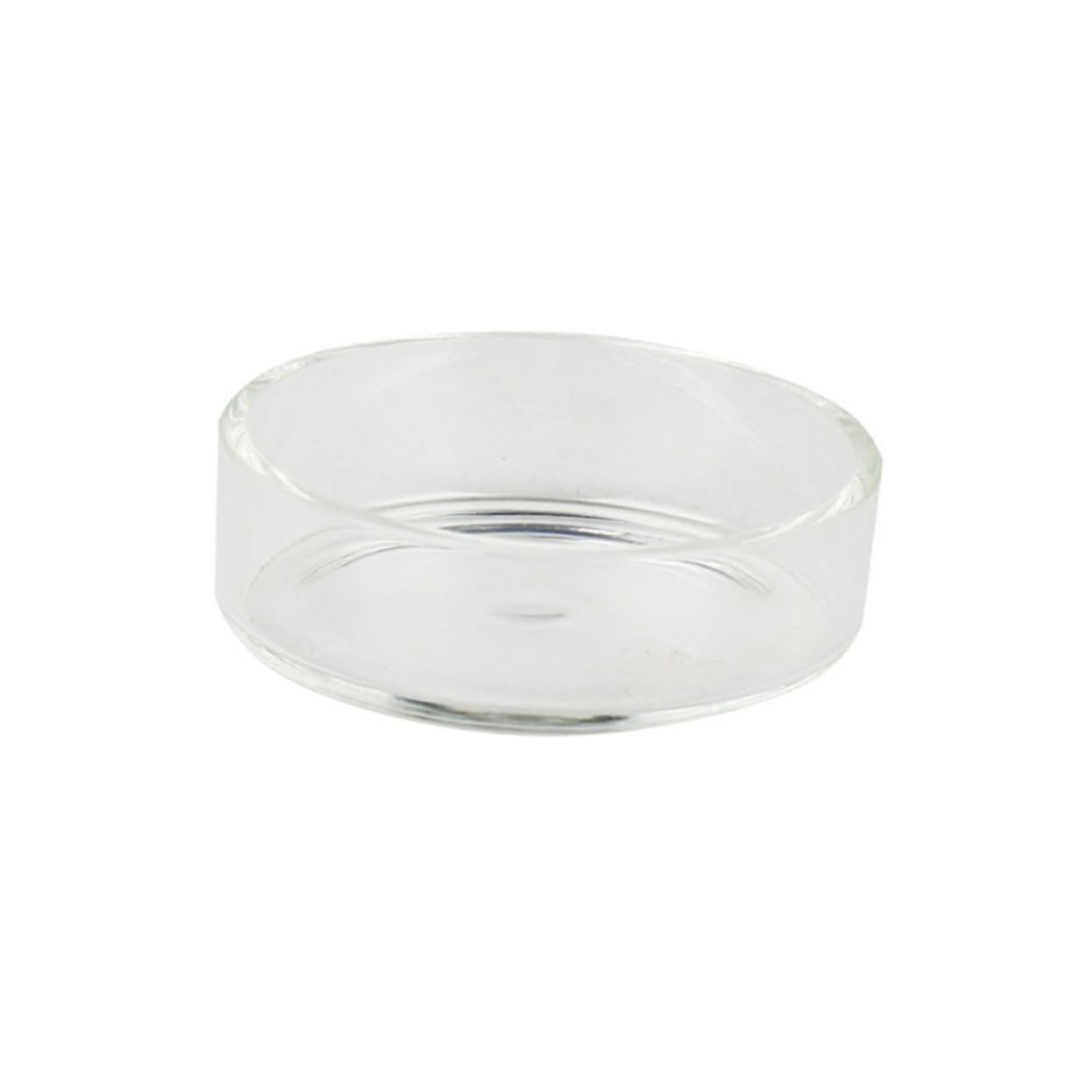 5 Cuencos Redondos de Vidrio Transparente Comedero Multipropósito Delicado Diseño Blanco de Alta Luminosidad para Comida de Camarones para Acuarios y Peces
