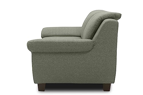 DOMO. collection Panama 2 Sitzer, Sofa, 2er Couch, Garnitur, 3-2-1, grün, 159 cm