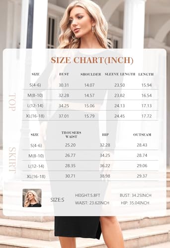 Cozy Chic: Black Crop Top and Slit Midi Skirt Set - Image 6