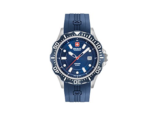 Swiss Military Hanowa Hommes Analogique Quartz Montre avec Bracelet en Silicone 06-4306.04.003