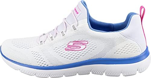 Skechers Sport Women's Women's Perfect Views Sneaker, WPWP=White Pink/White/Purple, 7 | Image 2