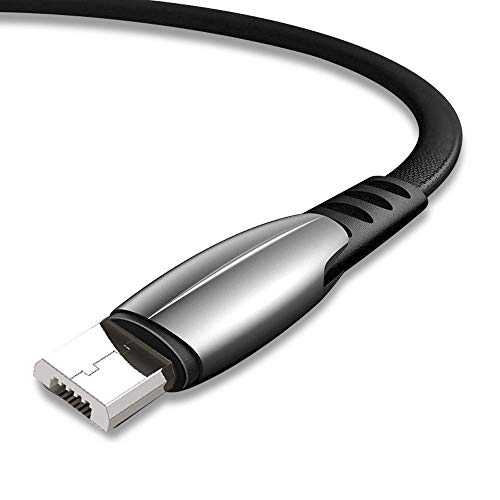 Image of (Tessco GU-340) 1M Micro USB Cable Nylon Braided Sync and Fast Charger Charging Cable for Android Smartphones and Tablets, Samsung, PS4, HTC, Huawei, Sony, Nexus, Nokia etc.