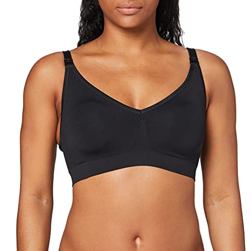BRAVADO! DESIGNS Body Silk Seamless Wireless Full Cup Maternity & Nursing Bra | Cups G, H, I, J (X-Large, Black) BRAVADO! DESIGNS Body Silk Seamless Wireless Full Cup Maternity & Nursing Bra | Cups G, H, I, J (X-Large, Black)