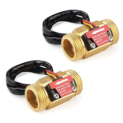 SWAWIS 2 Piezas G3/4 Sensor de Flujo de Agua, Sensor de Flujo de Agua 3/4" Medidor de Flujo, Flujo de Agua Hall Sensor de Flujo Interruptor de Flujo de Agua, 1-30L/min | Ya disponible en tu tienda friki favorita! En mundofriki.es!