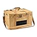 Amagogo Outdoor Storage Bag, Handbag Storage Box Bags, Tableware Organizer,Picnic Cookware Utensil for Picnic,Car Trunk,Moving Hiking, Khaki and Hard