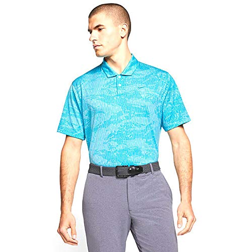 Polyester Dri-Fit Vapor Camo Golf, Blue 