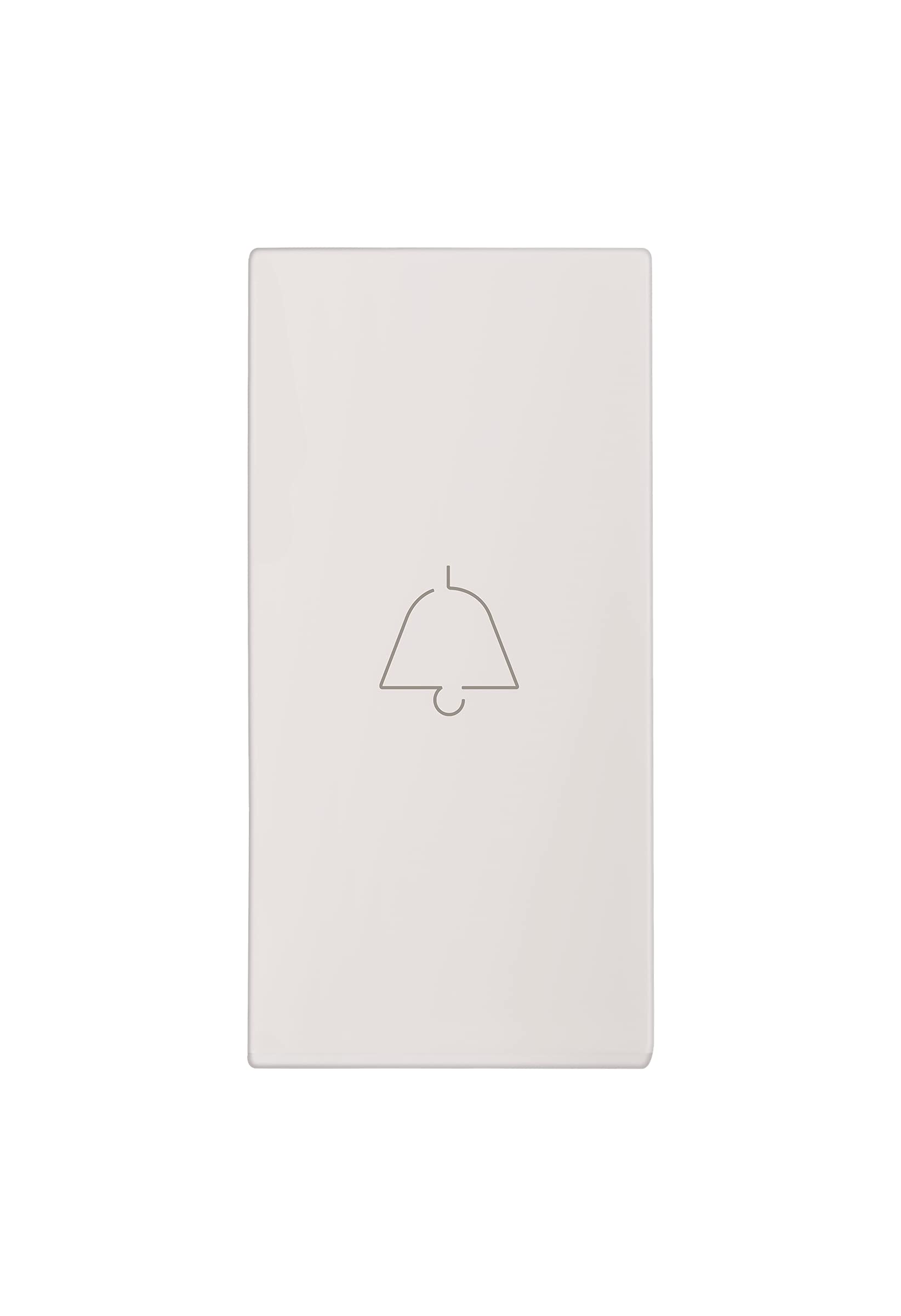 Legrand Myrius 6A Door Bell Switch for Home (Classic White) | One Way One Module | Premium Switch, Stylish Design | Traditional Calling Bell Button Only w/o Plate for Office, Home-picture-22