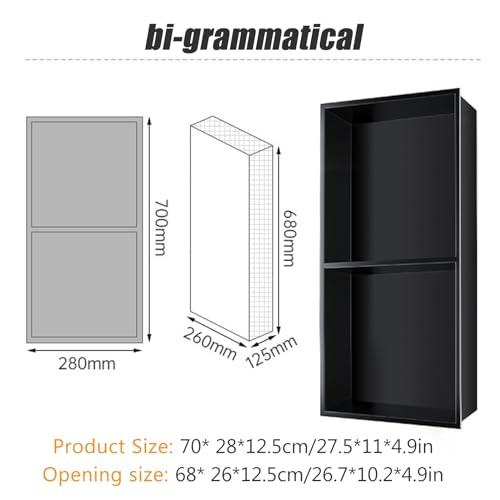 Bagno a parete in acciaio inox doppio ripiano WC alcova soluzione elegante per il bagno Design salvaspazio e finitura moderna
