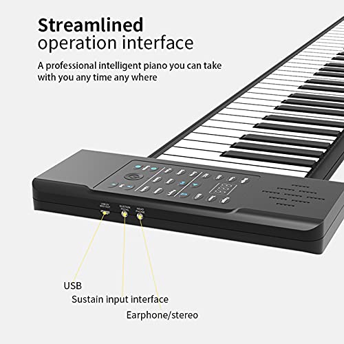 Piano Portable, 61 Touches Pliable Roll Up Piano Clavier électronique USB Hand Roll Piano Adapté aux Débutants et aux Enfants - Les Beatles, Paul McCartney, John Lennon, RIngo Starr, George Harrison Piano Portable, 61 Touches Pliable Roll Up Piano Clavier électronique USB Hand Roll Piano Adapté aux Débutants et aux Enfants – Image 7