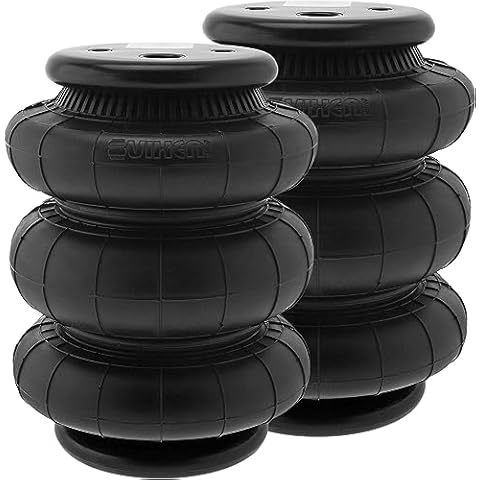 Vixen Air 1/2" NPT Single Air Port Triple Bellow Suspension Air Spring/Air Bag Dual Pack VXD2600TDP Cover