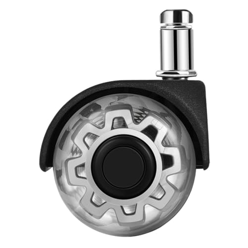 OSOLADY オフィスチェア用交換キャスター 静音スイベルホイール 耐久性椅子車輪 家 デスクチェア対応 簡単取付け