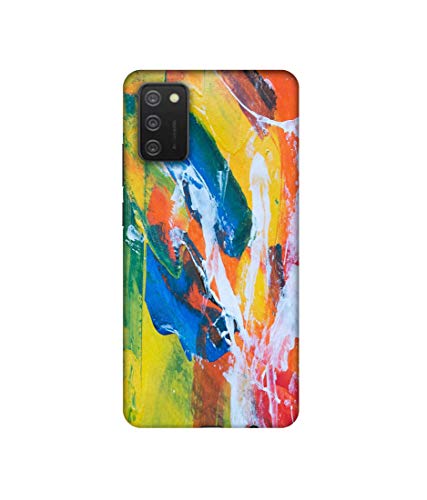 Image of Amazon Brand - Solimo Designer Multicolor Paint On Wall 3D Printed Hard Back Case Mobile Cover for Samsung Galaxy M02s / F02s