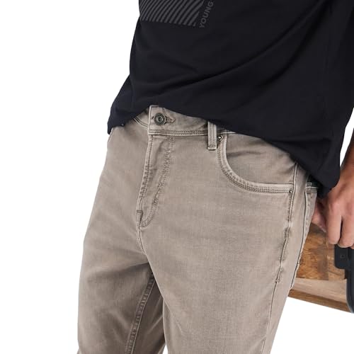 Image of Spykar Men's Kano Slim Fit Mid-Rise Jeans (Ankle Length)