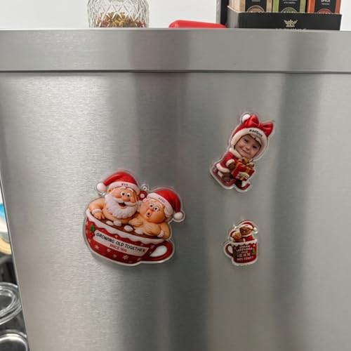 Imán decorativo personalizado para refrigerador en acrílico miniatura 2