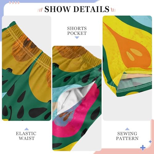 J JOYSAY Colorful Pear Darkgreen Pajamas Pants Soft Long Pajama Bottoms Lounge Sleep Pants Size S-XL4