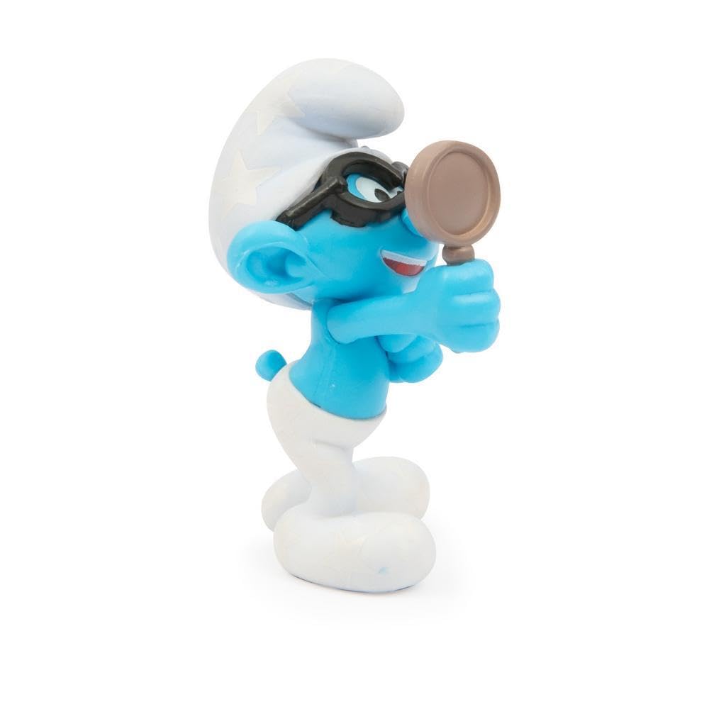 Coppia Personaggi Puffi Burlone e Quattrocchi, Alti 5,5 Cm, Il Puffo Quattrocchi Cambia Colore Con Il Freddo, Per Bambini A partire Dai 3 Anni