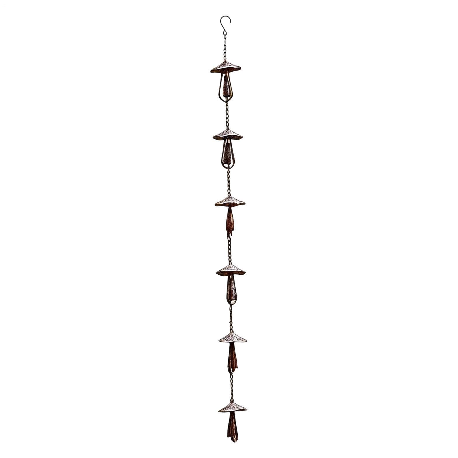 Chaîne de pluie en métal de rechange pour bec de descente extérieur et décoration de balcon