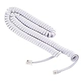 Phone Cord for Landline Phone – Tangle-Free, Handset Curly Telephones Land Line Cord –Easy to Use +