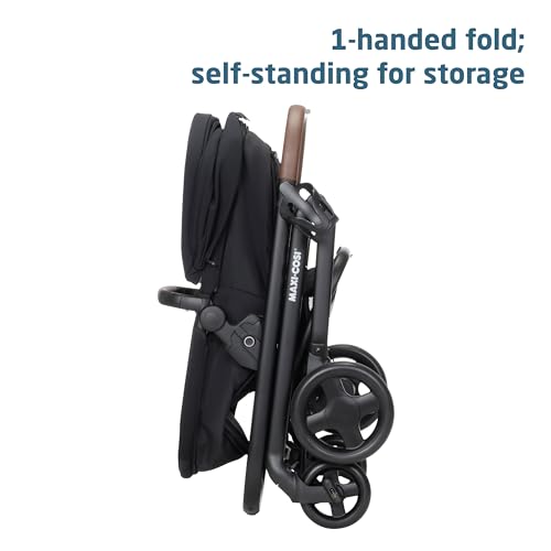 Maxi-Cosi Tayla Max Baby Strollers, Modular with Adjustable Seat, Converts to Lie-Flat Carriage, Parent and World Facing View, Lightweight, Onyx Wonder