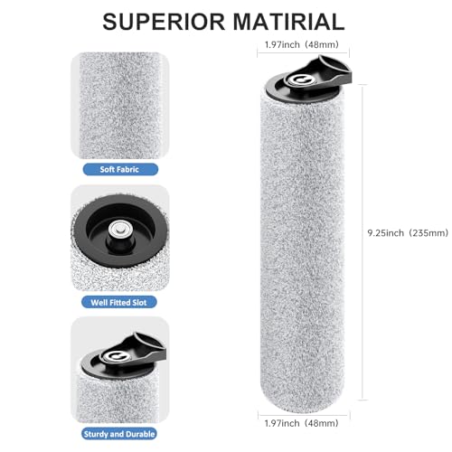 Image of Replacement Brush Rollers and Filters Compatible with Tineco S3 Serise Cordless Wet Dry Vacuum Cleaner, Accessories inclue 3 Filters & 3 Brush Rollers, Efficient Replacement Part for Clean Floors