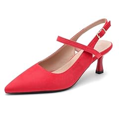6cm-red Suede