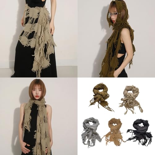 Popular Wool Neck Scarf Neck Warmer Soft And Fashion Ragged Scarf For Men And Women 2000s Casual Wear Neck Scarves2