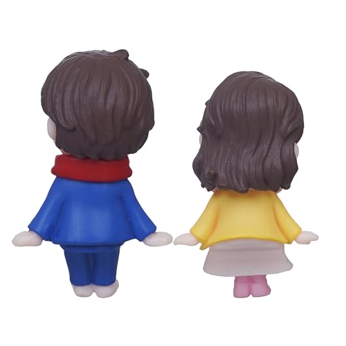 eCraftIndia Valentine Gift for Girlfriend Boyfriend| Resin Cute Boy Girl Sitting Couple Statue Decorative Showpiece | Valentine Day Gift for Husband Wife Her Him | Valentine Day Decoration Items 9 41OwV+O10DL