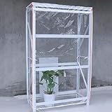 AGLZWY Wasserdichte Regalabdeckung 60×40×180cm Transparente Staubschutzhülle Abdeckung mit Reißverschluss für gartenmöbel Küchen Balkon Bücherregale Outdoor