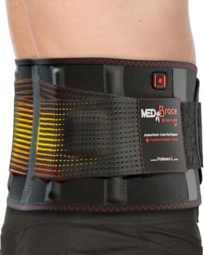 Ceinture de soutien dorsal chauffante infrarouge lointain pour lombaires MEDiBrace v2