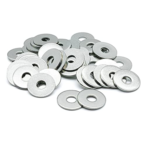Image of Hippo Hardware M10 (10mm X 35mm) Flat Penny Repair Mudguard Washers for Bolts and Screws A2 Stainless Steel (Pack of 20)