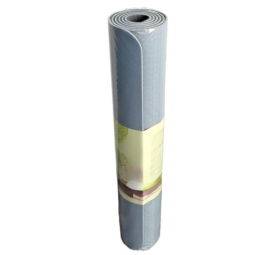 EVREFIN ダブルトーンの厚み/縄跳び/ピラティス/ヨガ/ストレッチ/マッサージ/筋トレ/筋力トレーニング/自重トレーニング (183cm*80cm*6mm,ライトブルー+ネイビーブルー(2色))