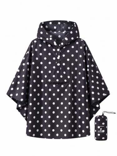 Image of SaphiRose Lightweight Kids Rain Poncho Jacket Waterproof Outwear Rain Coat