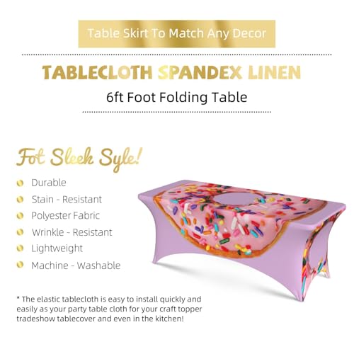 Nappe extensible rectangulaire anti-tache pour grande table ovale - 6
