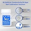 YINMIK 56.2mS Conductivity Solution, 35ppt Salinity Calibration Fluid, Salt buff Solution for Salt Meter&Salt Refractometer of Aquarium, EC Calibration liquid for EC Meter TDS Tester, 4 Bottle of 50mL