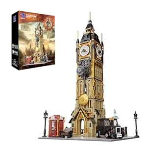 BRICKKK Architecture Big Ben Building Set – Steampunk Clock Tower Construction Kit for Adults and Teens, Famous Landmarks London Model, Collectible Building Bricks Toys