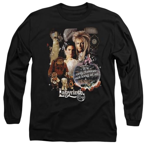 T-shirt Labyrinth 25 Years of Magic noir imprimé mixte à manches longues