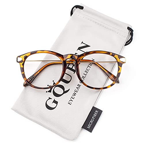 Image of GQUEEN Fake Non Prescription Glasses Clear Lens for Women Men Oversized Frame UV400 Protection, 201581