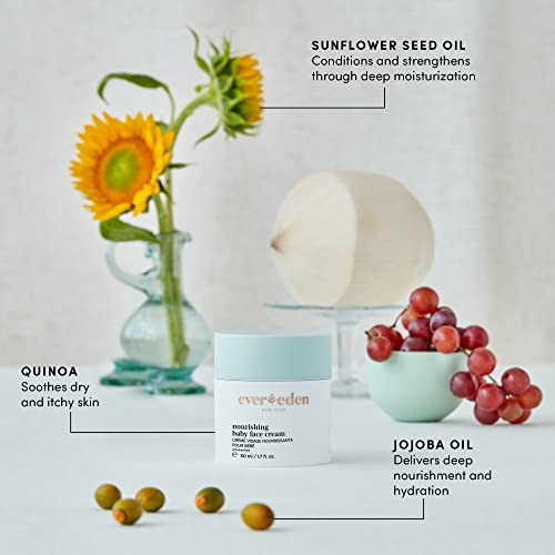 Evereden Baby Shampoo And Body Wash, 8.5 Fl Oz & Nourishing Baby Face Cream, 1.7 Oz | 2 Item Bundle Set | Clean And Natural Baby Care #TOP1