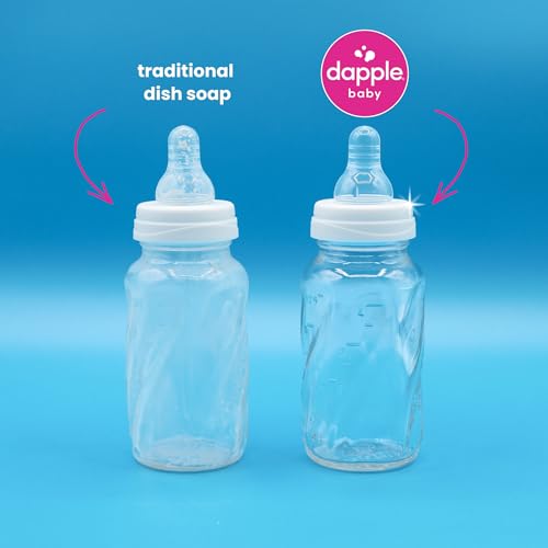 Image of Dapple Baby Fragrance-Free Bottle & Dish Soap Refill Pouch - (2 Pack) 33.8 fl oz - Plant-Powered Cleaner for Baby Bottles, Pump Parts, and Sippy Cups