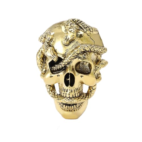 Image of Punk Skull Head Cross Sword Brooch Pin Cool Skeleton Lapel Pin for Dress Suit Decor Halloween Party Clothing Accessories for Women Men
