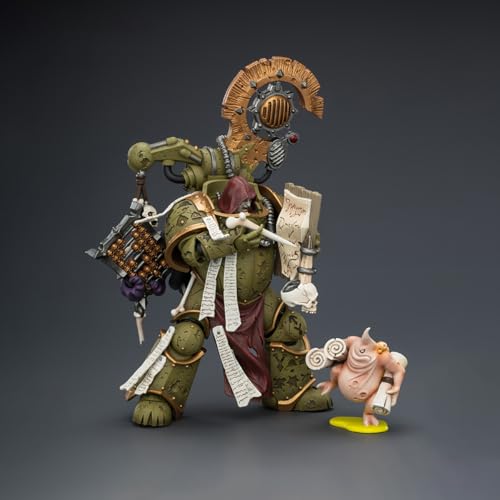 Image of JOYTOY Warhammer 40,000 1 /18 Action Figure Death Guard Tallyman with Plasma Pistol Collection Model Pre-Order